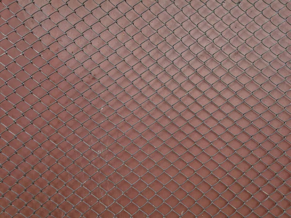 Mesh Chain Link Background Iron Surface Brown Color — Stock Photo, Image