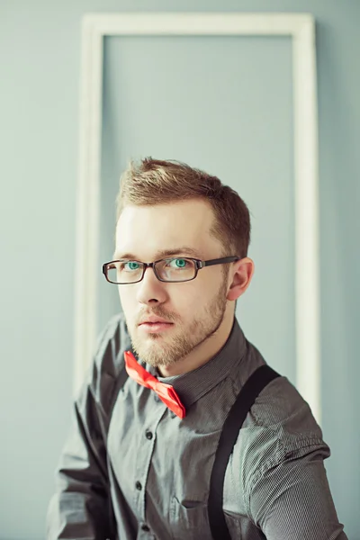 Horizontal portrait of young man — Stock Photo, Image