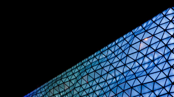 Abstracte muur van mall nachts — Stockfoto