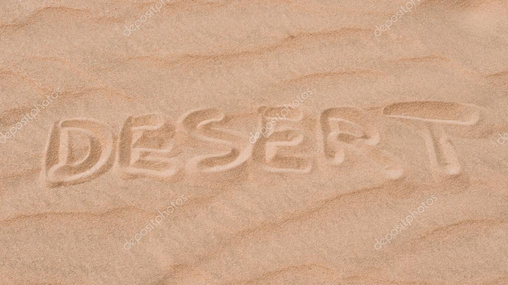 The word Desert on the sand — Stock Photo © kadet26 #26594349