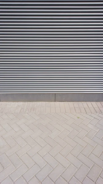 Grill and paving stone — Stock Photo, Image