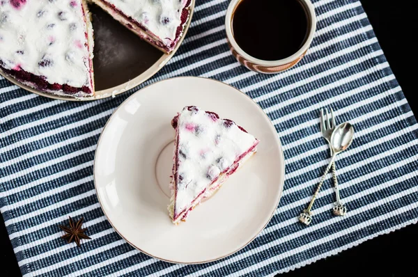 ケーキとお茶 — ストック写真