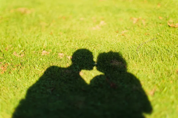 Тень поцелуя — стоковое фото