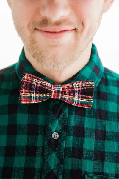 Young smiling man in bowtie — Stock Photo, Image