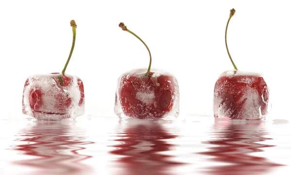 Frozen cherries — Stock Photo, Image
