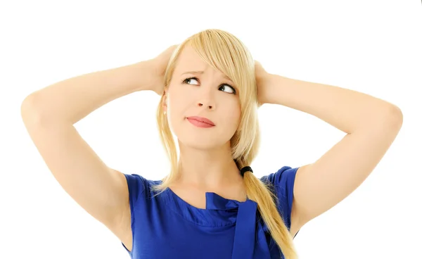 Worried girl — Stock Photo, Image