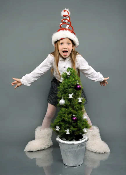 Ragazza di Natale — Foto Stock