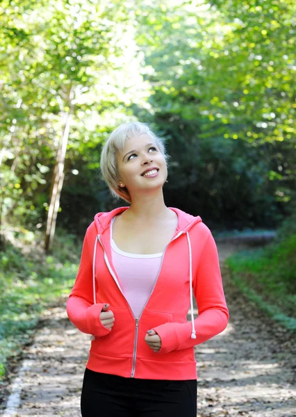 Jogging nel parco — Foto Stock