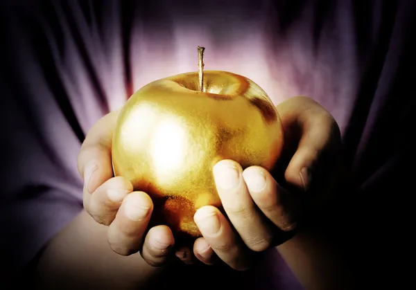 Golden apple — Stock Photo, Image