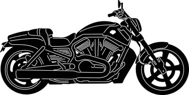 Motosiklet - detaylı siluet