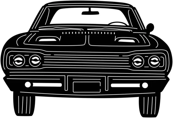 Car - Detailed silhouette — Stock Vector