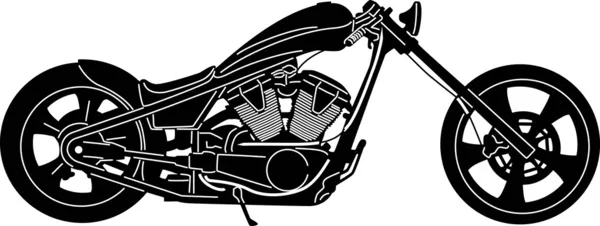 Moto - Silhouette détaillée — Image vectorielle