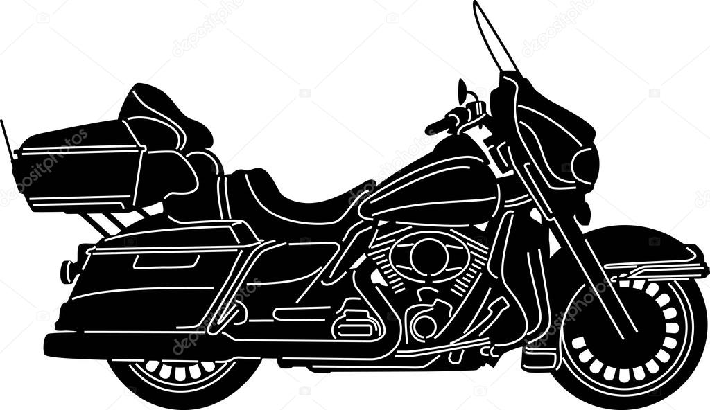 Motorcycle - Detailed silhouette