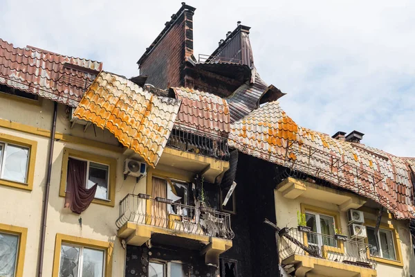 House Civilians Destroyed Russian Army Suburbs Kyiv Irpin Russia War — Fotografia de Stock