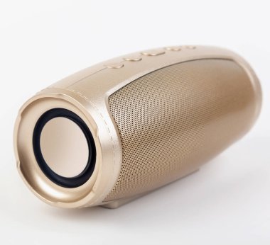 Altın modern müzik boombox taşınabilir bluetooth hoparlörü