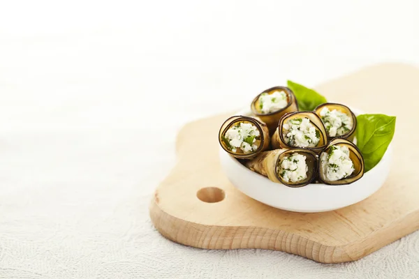 Baklažánové rolky — Stock fotografie