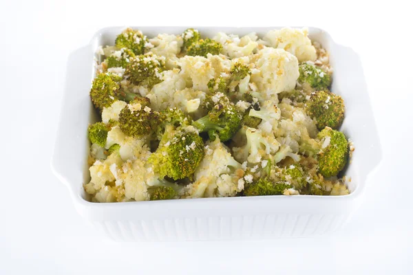 Broccoli and cauliflower gratin — Stock Photo, Image