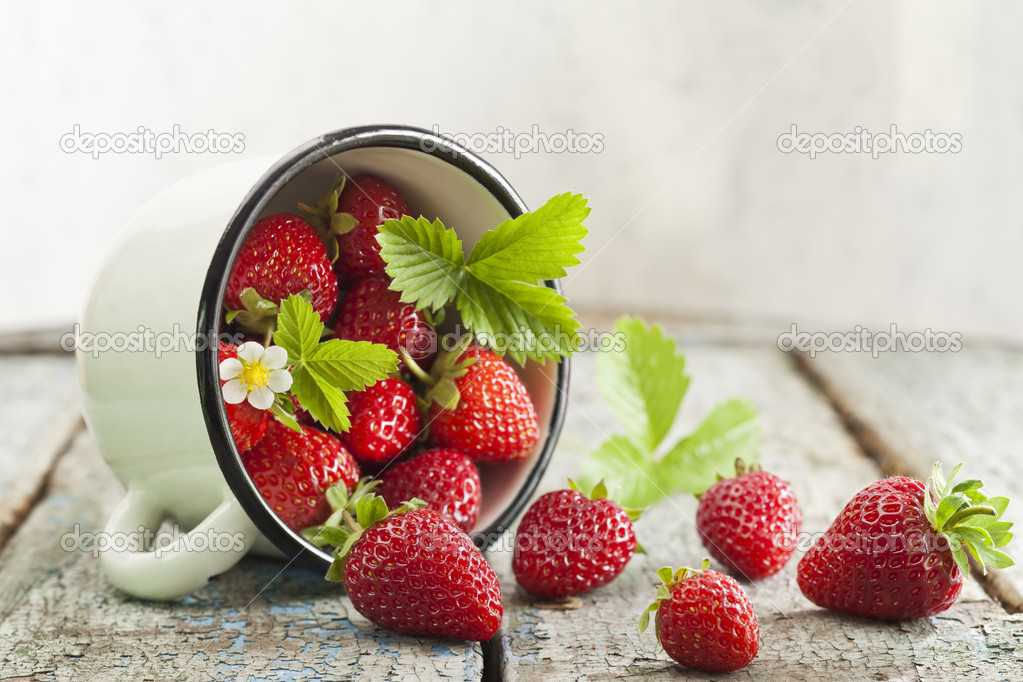 Strawberries in cup