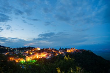 signagi, Gürcistan gece görünümü