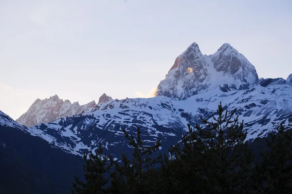 Mountain Ushba in Georgia — Stock Photo, Image