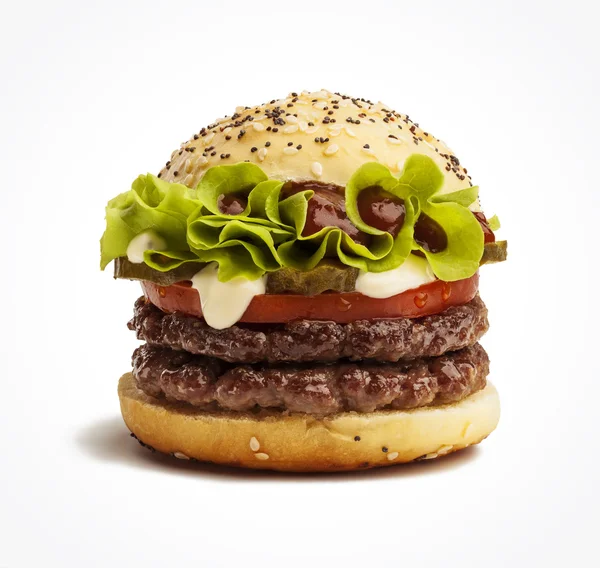 Juicy burger — Stok fotoğraf