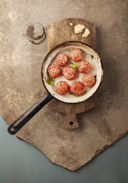 Приготування фрикадельками — стокове фото