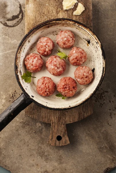 Polpette di cottura — Foto Stock