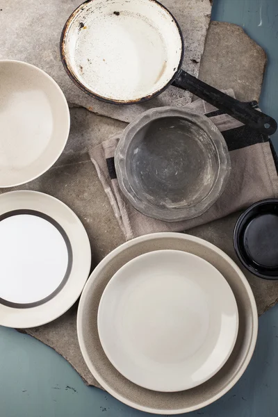 Винтажная посуда — стоковое фото
