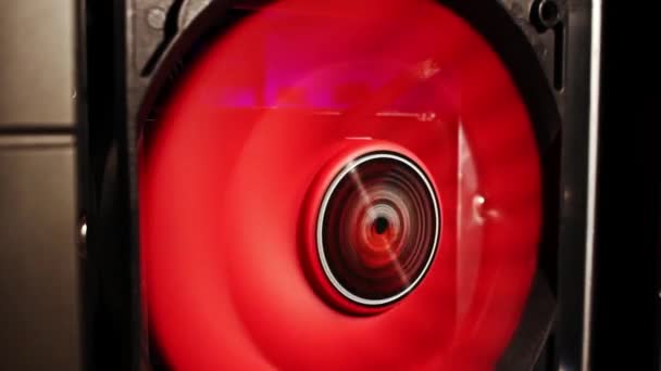 The fan cools hard disks — Stock Video