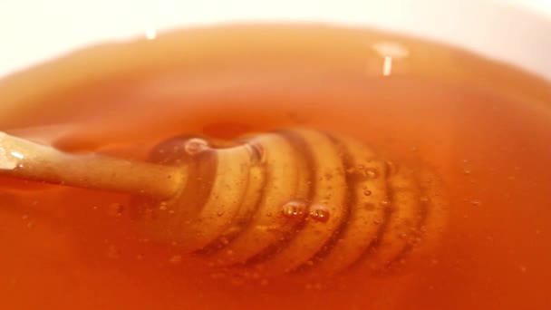 A reggelinél felszolgált méz — Stock videók