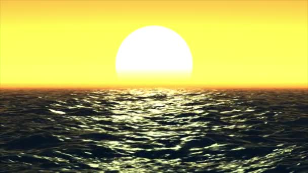 Océano y sol — Vídeos de Stock