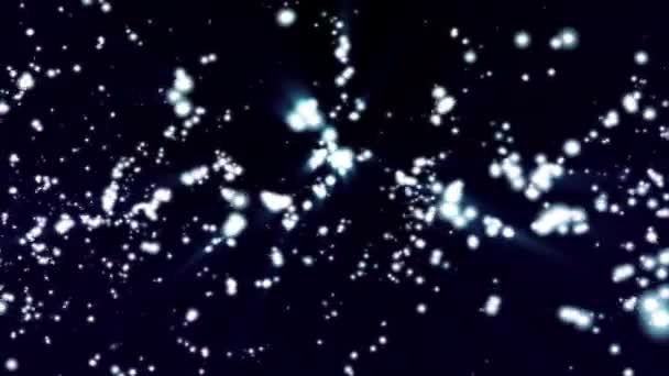 Luminescenza dello spazio magico delle particelle — Video Stock