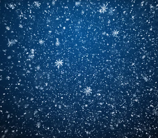 The winter background, falling snowflakes — Stock Photo, Image