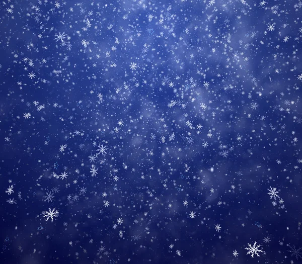 The winter background, falling snowflakes — Stock Photo, Image