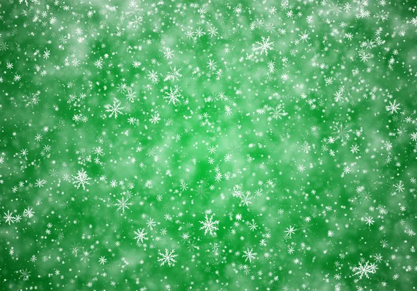 Flocons de neige tombants, fond de neige — Photo