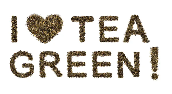 Jeg elsker grøn te - Stock-foto # 