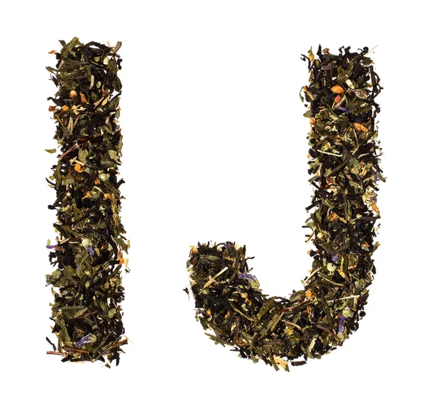 Tea alphabet — Stock Photo, Image