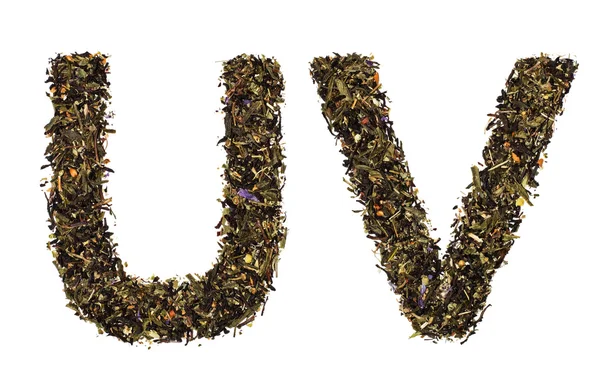 Tea alphabet — Stock Photo, Image