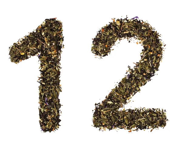 Tea numbers — Stock Photo, Image