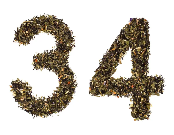 Tea numbers — Stock Photo, Image