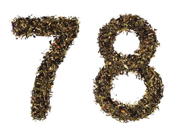 Tea numbers — Stock Photo, Image