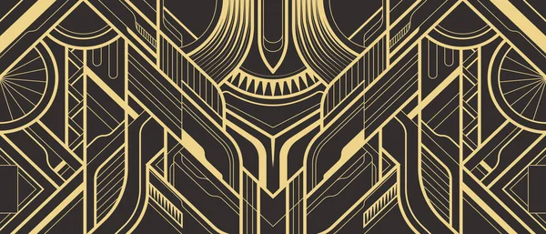 Vektör modern geometrik fayans deseni. Soyut sanat deco kusursuz lüks arka plan.