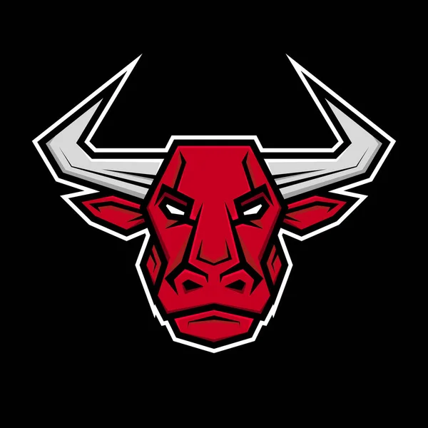 Angry Bull Logo Vector Buffalo Mascot Logo Design Vector — ストックベクタ