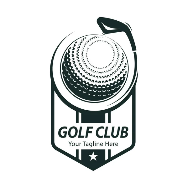 Golf Sport Logo Проектирует Вектор Иконки Символы Элементы Логотип Гольф — стоковый вектор
