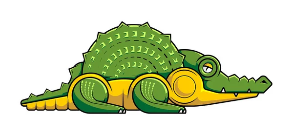 Personaje Mascota Cocodrilos Alligator Mascot Para Logo Esport — Vector de stock