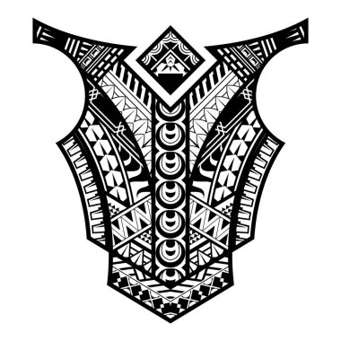 polynesian tattoo wrist sleeve tribal pattern forearm.  ethnic template ornaments vector. clipart