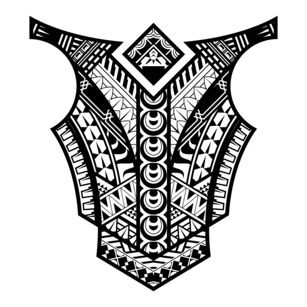 Polinesia Tatuaje Muñeca Manga Patrón Tribal Antebrazo Vector Ornamentos Plantilla — Vector de stock