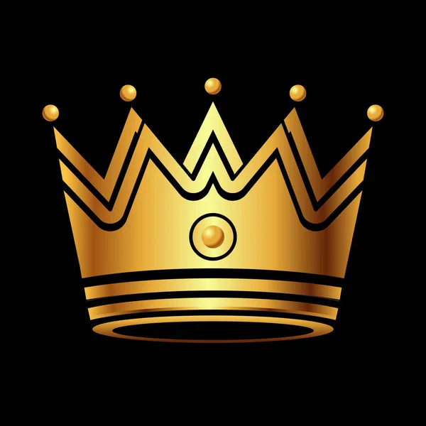 Logo Corona Moderna Royal King Queen Logo Diamante Astratto Illustrazione — Vettoriale Stock