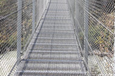 Asma köprünün kenarının görüntüsü