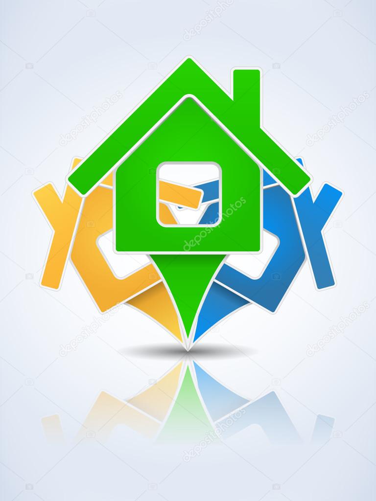 House Icon, vector eps10 illustration